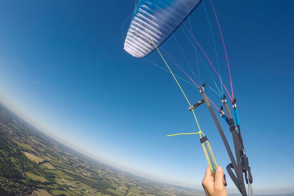 Paragliding over the Malverns